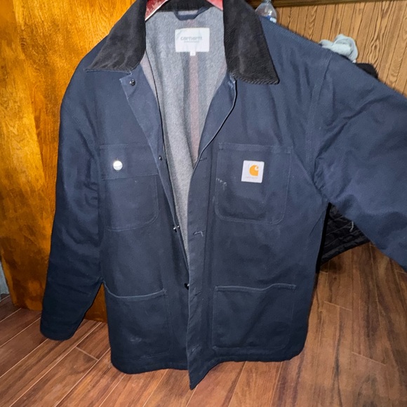 Carhartt WIP Jackets & Coats Carhart Wip Navy Blue Chore Coat Poshmark